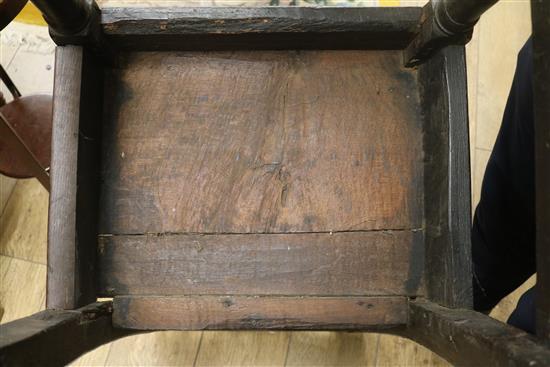 An oak wainscot chair